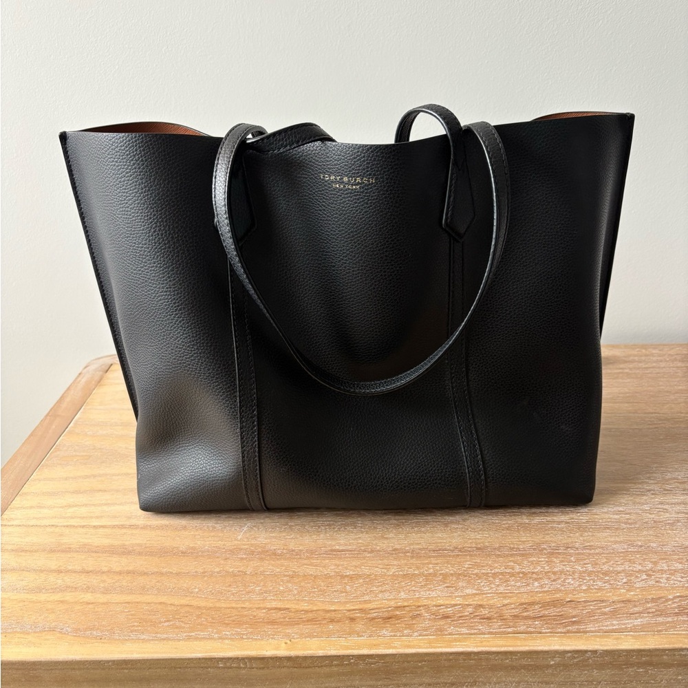 Tory Burch Perry Leather Shopper Tote Bag